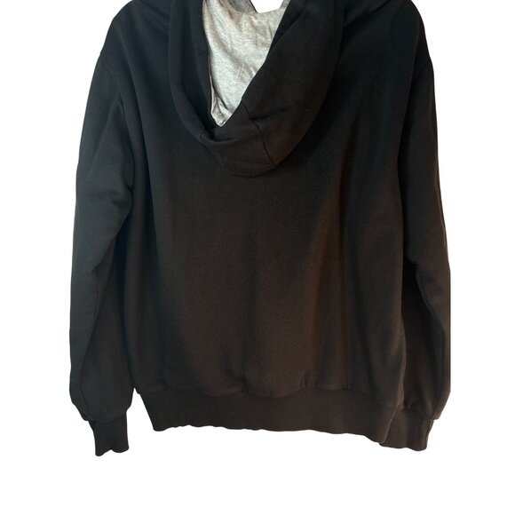 Genuine Dickies Large Black Full-Zip Hoodie With Drawstring Hood & Pockets - Picture 11 of 13